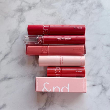 アンドバイロムアンド グラッシーボムティント/&nd by rom&nd/リップティントを使ったクチコミ(6枚目)