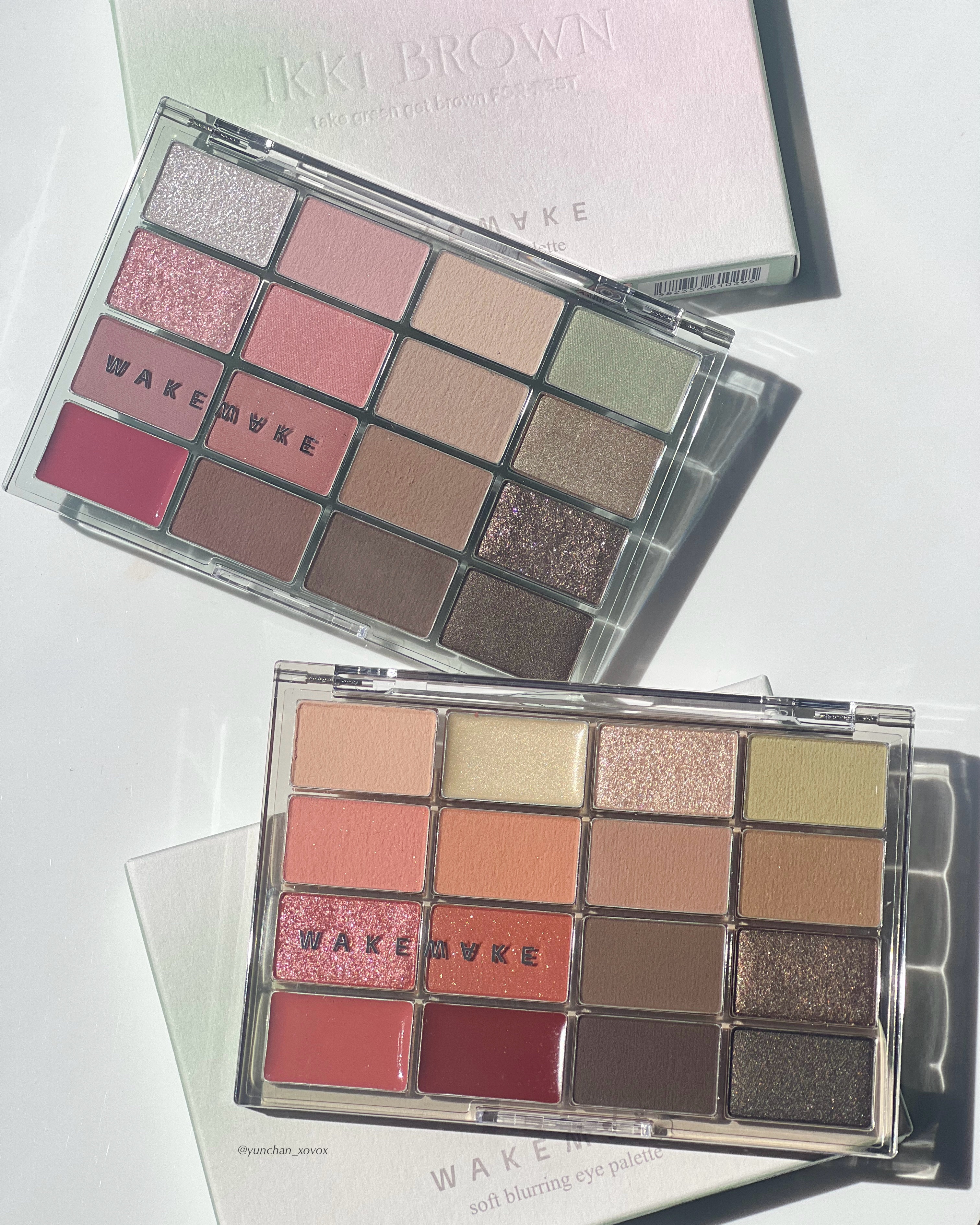 ソフトブラーリングアイパレット/wakemake/アイシャドウパレットを使ったクチコミ（2枚目）