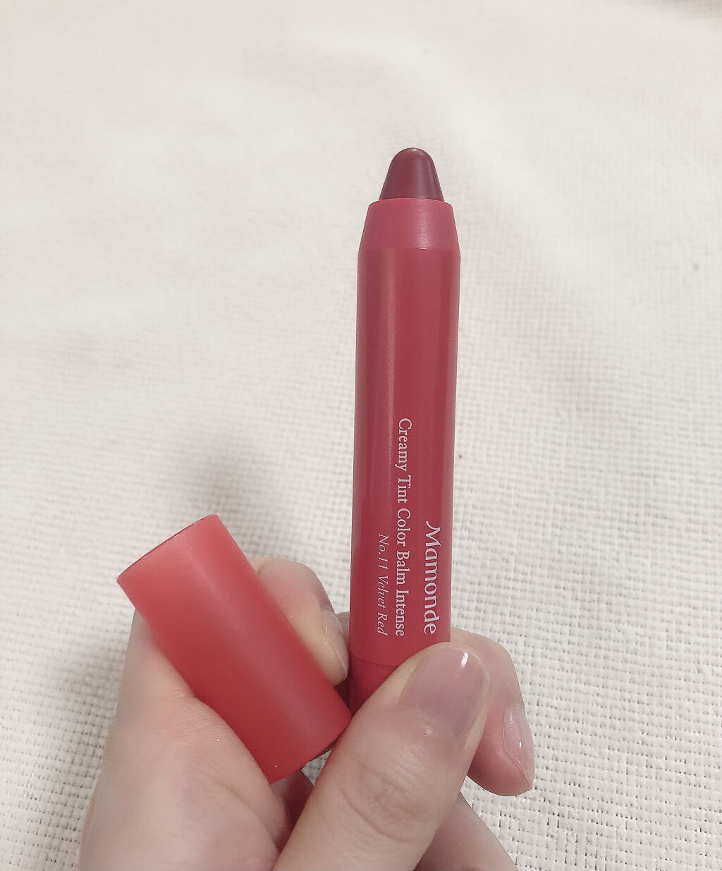 クリーミーリップティント カラーバーム・インテンス/Mamonde/リップティントを使ったクチコミ（2枚目）