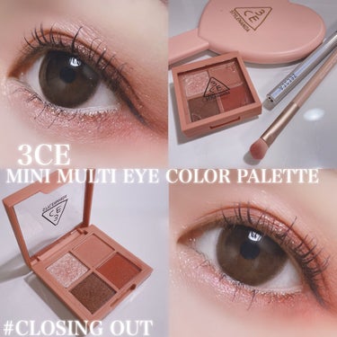 3CE MINI MULTI EYE COLOR PALETTE #CLOSING OUT/3CE/アイシャドウパレットを使ったクチコミ（1枚目）