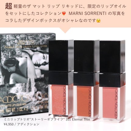 ミニ リップ トリオ “ストーリー オブ ライフ”/ADDICTION/メイクアップキットを使ったクチコミ(2枚目)