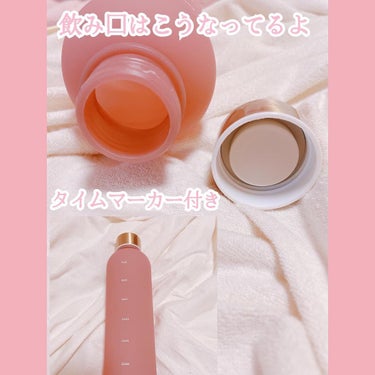 🎀コスメ好き🎀フォロバ100％ on LIPS 「【SHEIN購入品】タイムマーカー付きウォーターボトル 商品I..」（2枚目）