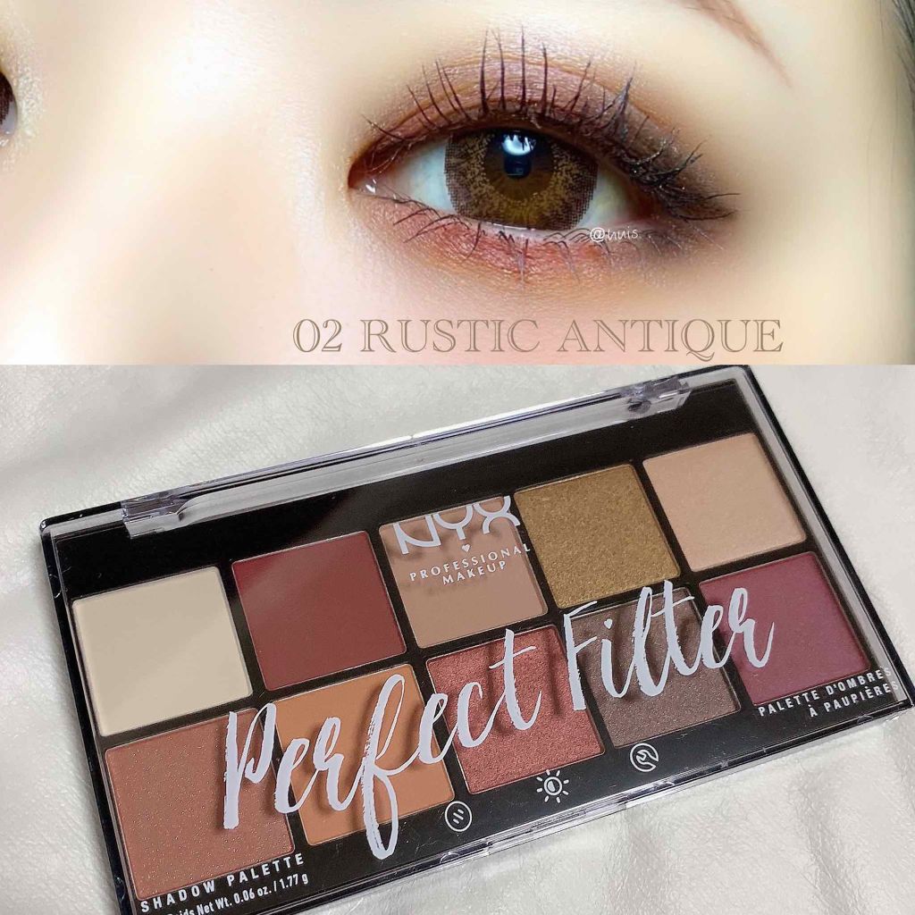 パーフェクトフィルター シャドウ パレット/NYX Professional Makeup/アイシャドウパレットを使ったクチコミ(1枚目)