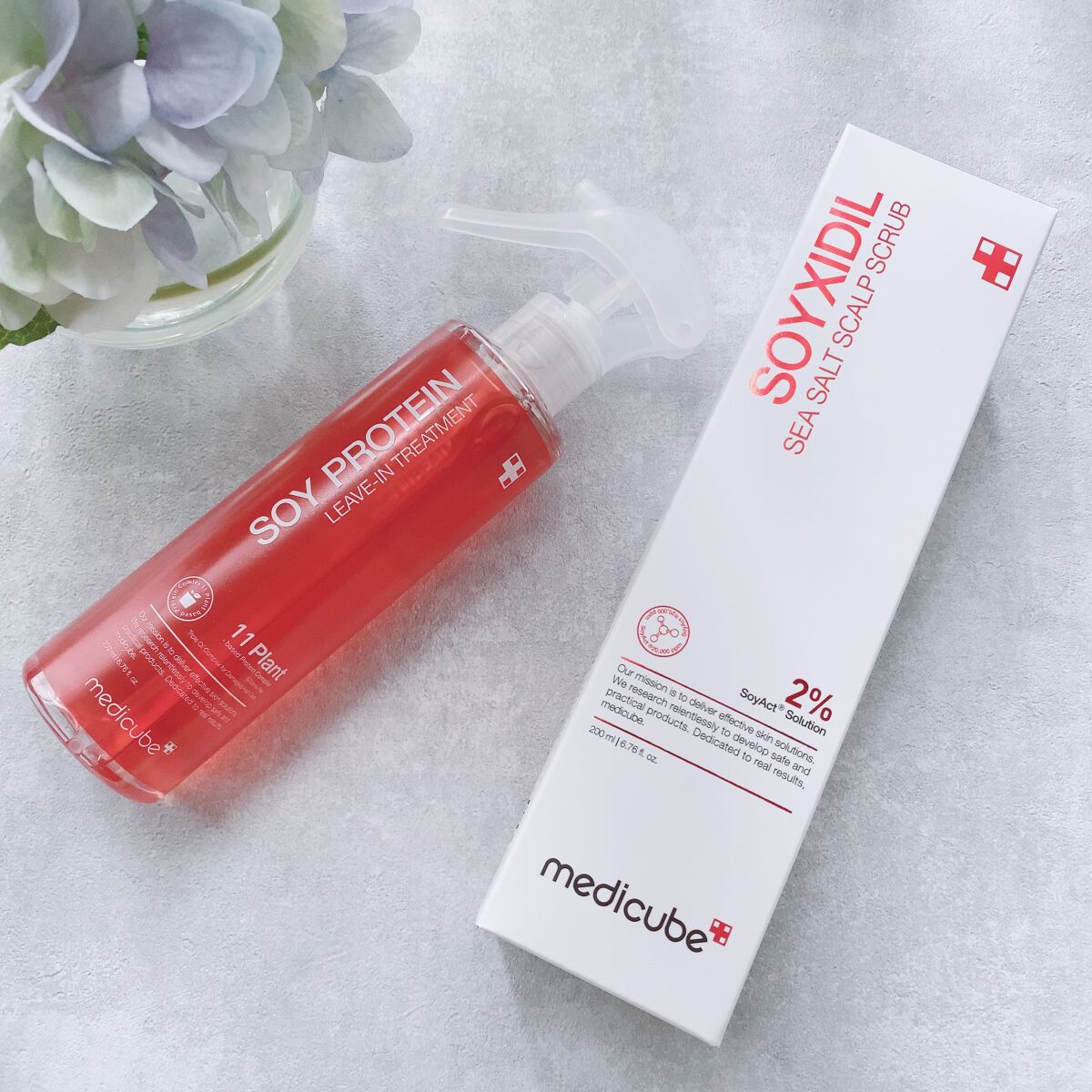 MEDICUBE イソフラボンシーソルト頭皮スクラブのクチコミ「🎼.•*¨*•.¸¸🎶うねり•抜け毛にアプローチしてくれる『medicube SOY PROT.....」（2枚目）