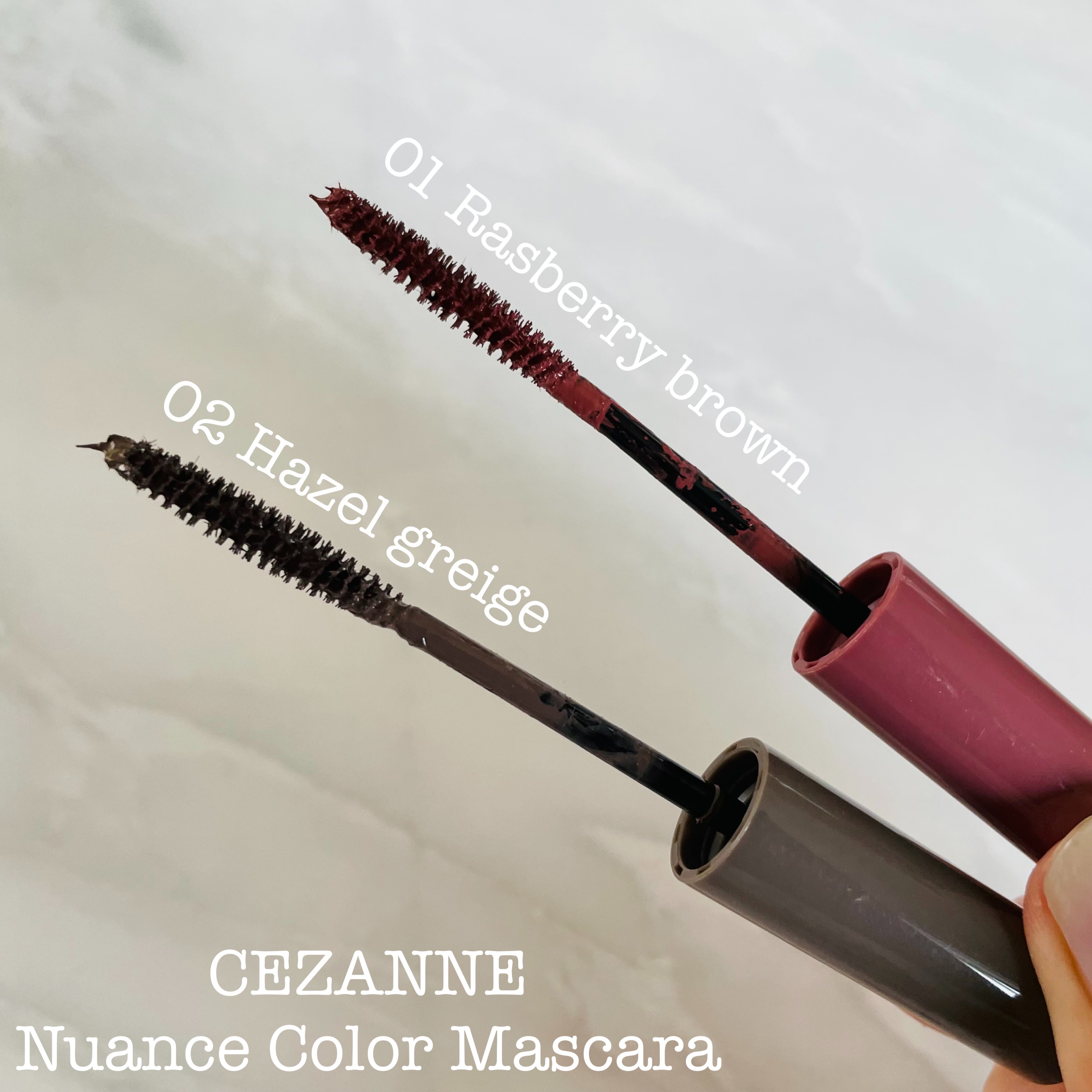 ニュアンスカラーマスカラ/CEZANNE/マスカラを使ったクチコミ（2枚目）