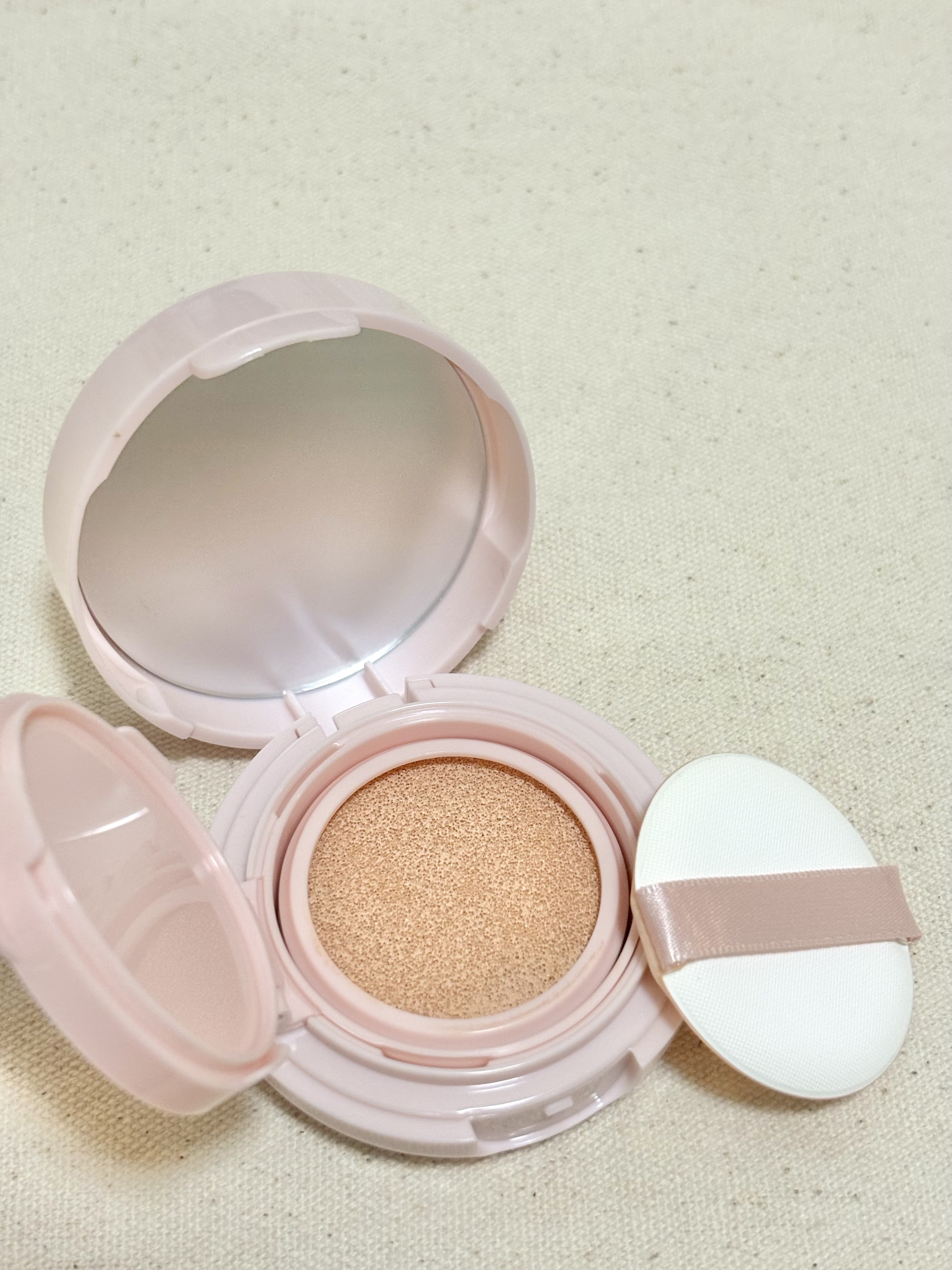 ブライトピュアクッションファンデーション 02 ナチュラルバニラ/CandyDoll/クッションファンデーションを使ったクチコミ（1枚目）