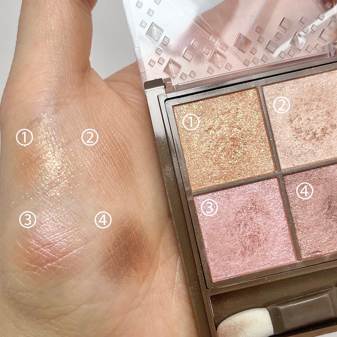 ニュアンスオンアイシャドウ/CEZANNE/アイシャドウパレットを使ったクチコミ(3枚目)