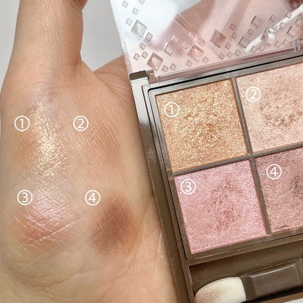 ニュアンスオンアイシャドウ/CEZANNE/アイシャドウパレットを使ったクチコミ(3枚目)