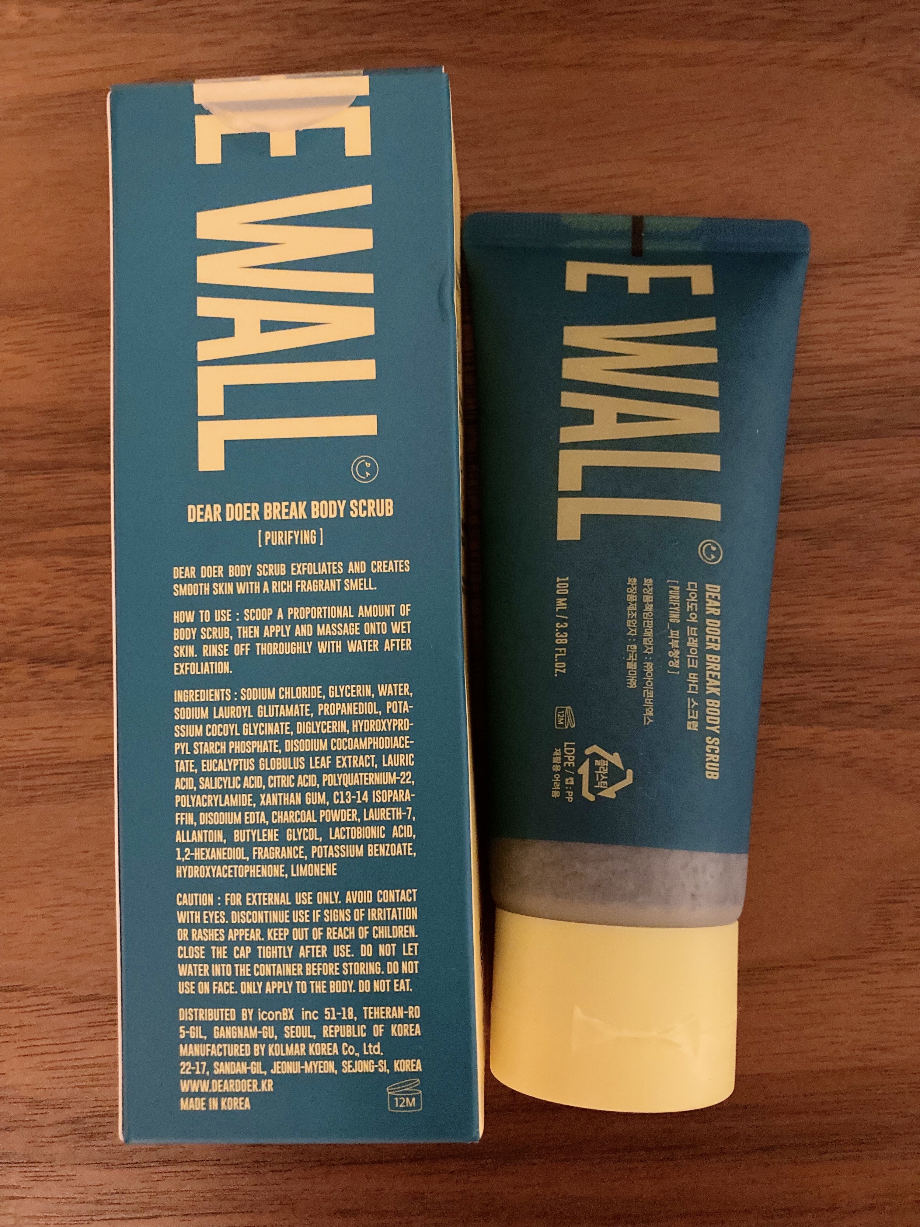 ボディスクラブ（チャコール×ソルト）/DearDoer/ボディスクラブを使ったクチコミ（2枚目）