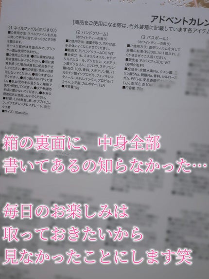 アドベントカレンダー /PEACH JOHN/その他キットセットを使ったクチコミ(6枚目)