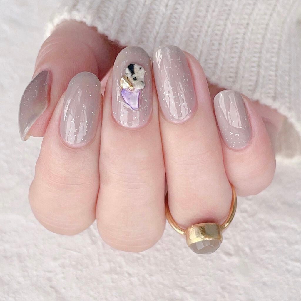 グロッシーコート/スキューズミー/オールインワンネイルを使ったクチコミ(3枚目)