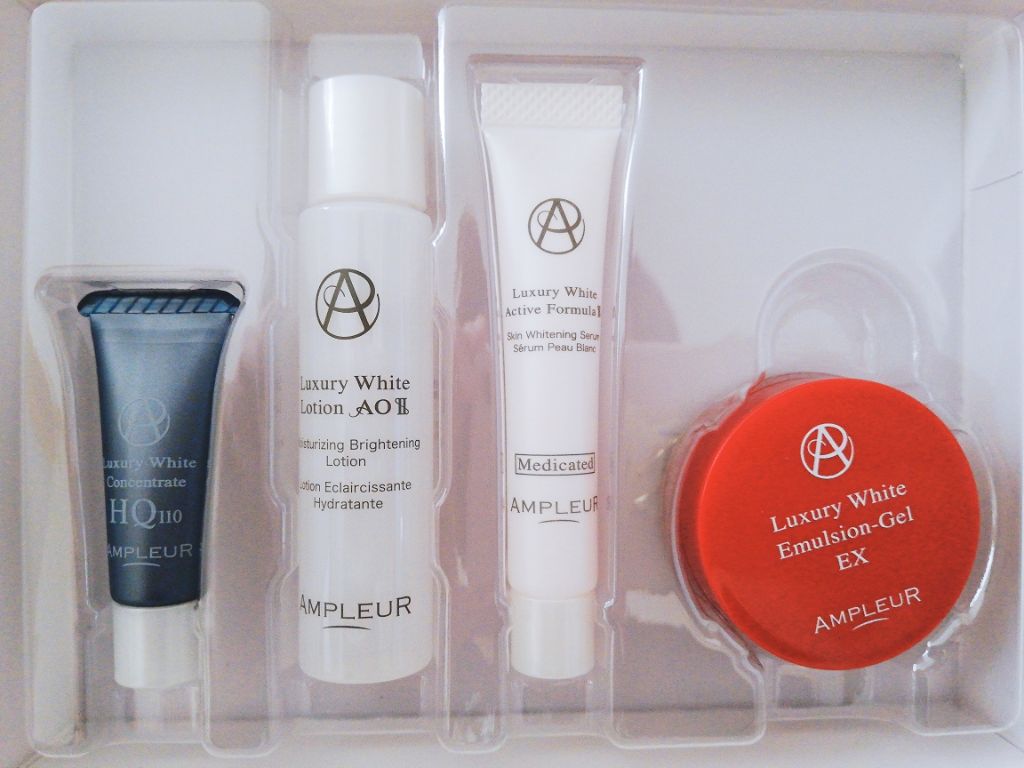 ラグジュアリーホワイト トライアルキット/アンプルール/トライアルキットを使ったクチコミ（1枚目）