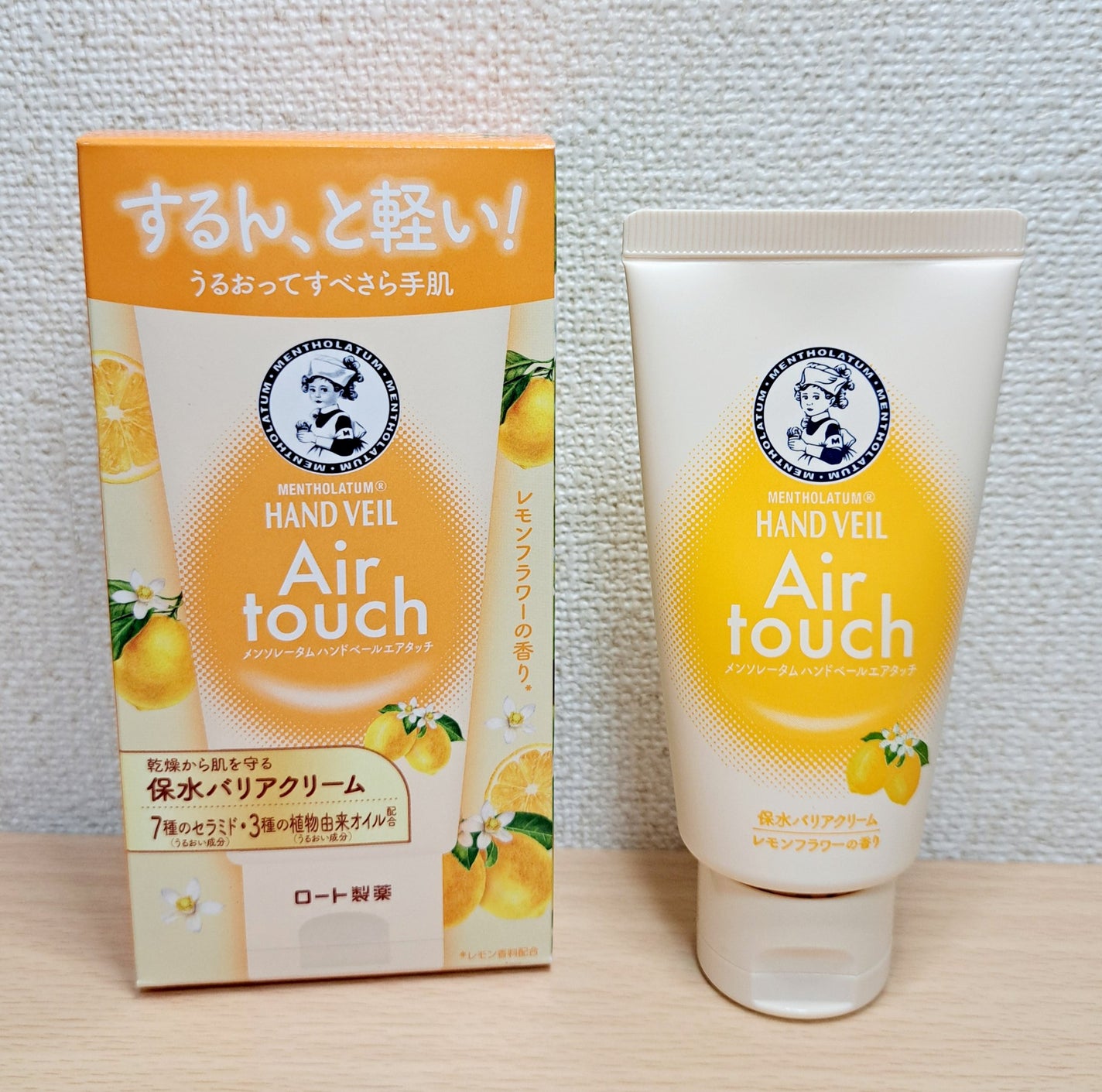 ハンドベールエアタッチ レモンフラワーの香り/メンソレータム/ハンドクリームを使ったクチコミ(1枚目)