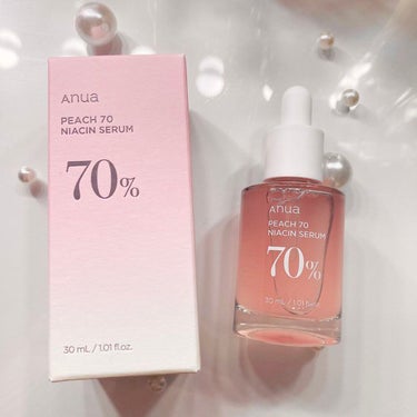 🍑桃🍑70%含有ナイアシンセラムレビュー！

桃の美容成分たっぷり+ナイアシンアミドを5%配合で肌の透明感アップが叶うそう✨
主成分が桃なため低刺激でデイリーケアとして使えます！🦭
トロトロしたテクスチ