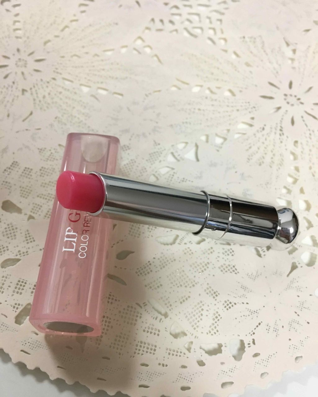 【旧】ディオール アディクト リップ グロウ 008 ウルトラ ピンク/Dior/リップケアを使ったクチコミ（2枚目）