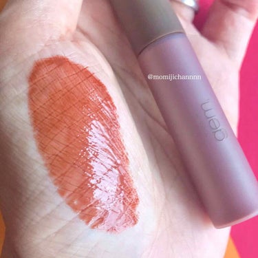 gemini lip gloss lg-01 orange brown/la peau de gem./リップグロスを使ったクチコミ（2枚目）