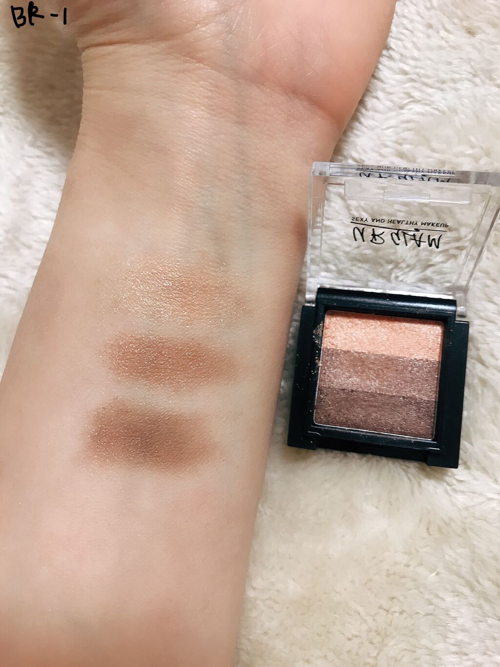 UR GLAM　GRADATION EYESHADOW/U R GLAM/アイシャドウパレットを使ったクチコミ（3枚目）