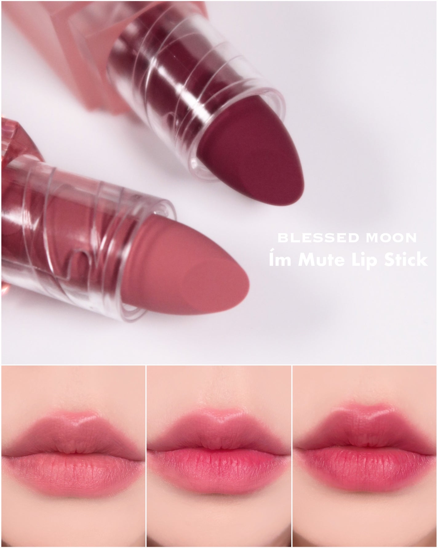 アイムミュートリップスティック/BLESSED MOON/口紅を使ったクチコミ(1枚目)