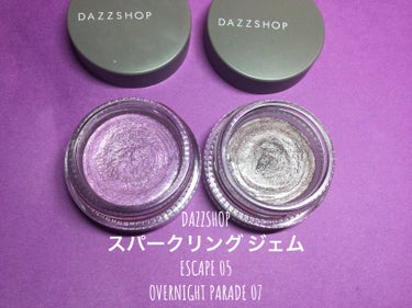 スパークリング ジェム OVERNIGHT PARADE 07/DAZZSHOP/ジェル・クリームアイシャドウを使ったクチコミ（2枚目）