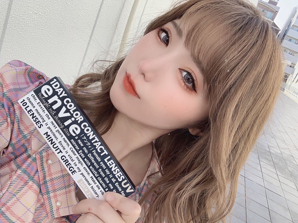 おすし on LIPS 「めちゃくちゃ綺麗なカラコンはっけん💕envieの新色なんやけど..」(1枚目)