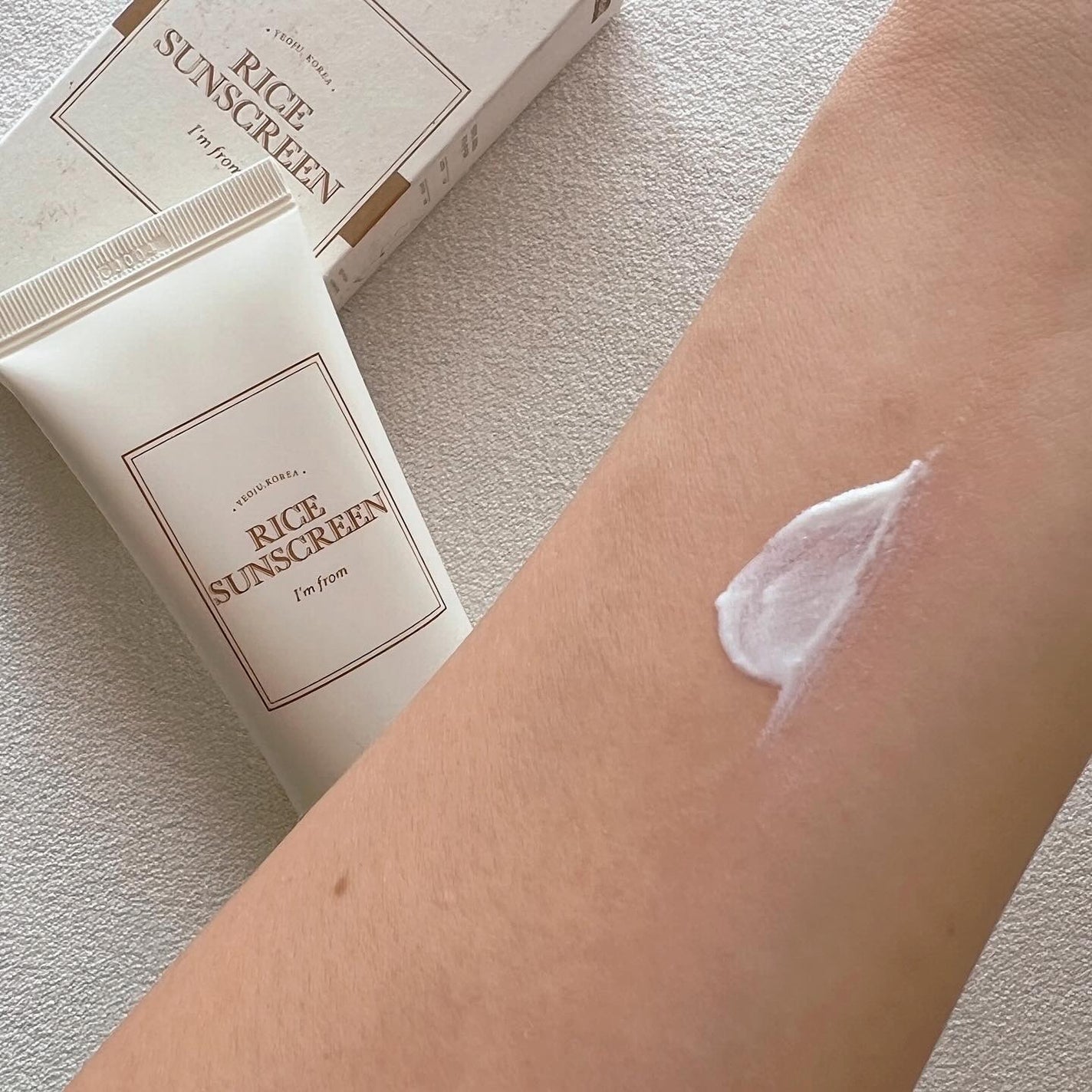 ライスサンスクリーン/I'm from/日焼け止めクリームを使ったクチコミ(3枚目)
