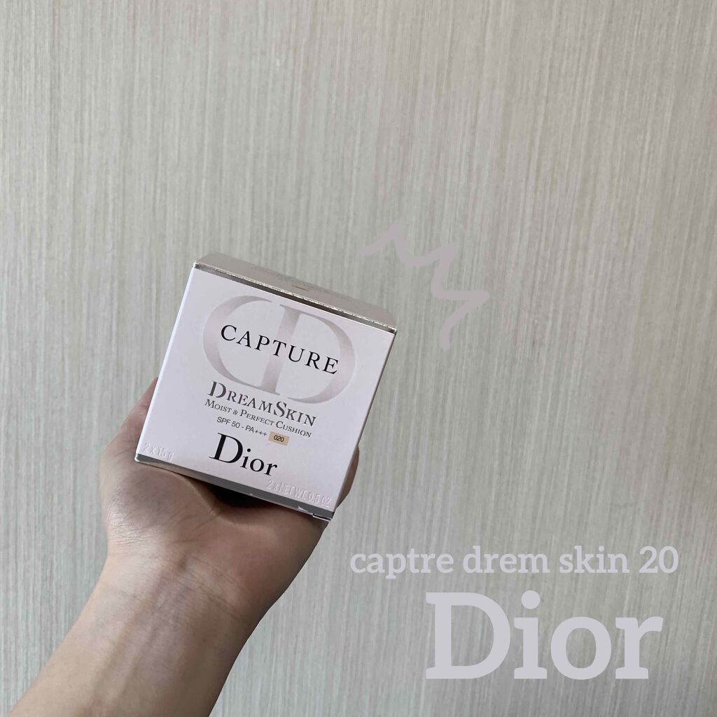 カプチュール ドリームスキン モイスト クッション SPF50 /PA+++ /Dior/クッションファンデーションを使ったクチコミ（1枚目）