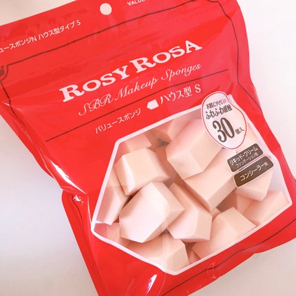 バリュースポンジN ハウス型タイプS 30P/ロージーローザ/パフ・スポンジを使ったクチコミ(1枚目)