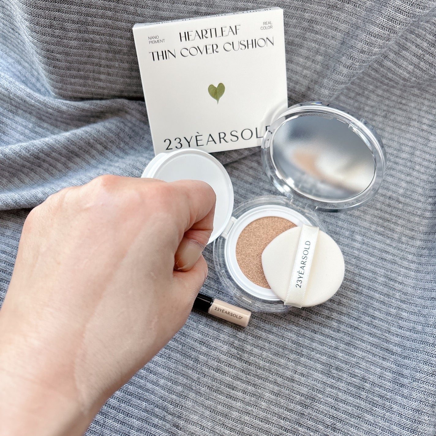 ハートリーフシーンカバークッション/23years old/クッションファンデーションを使ったクチコミ(10枚目)