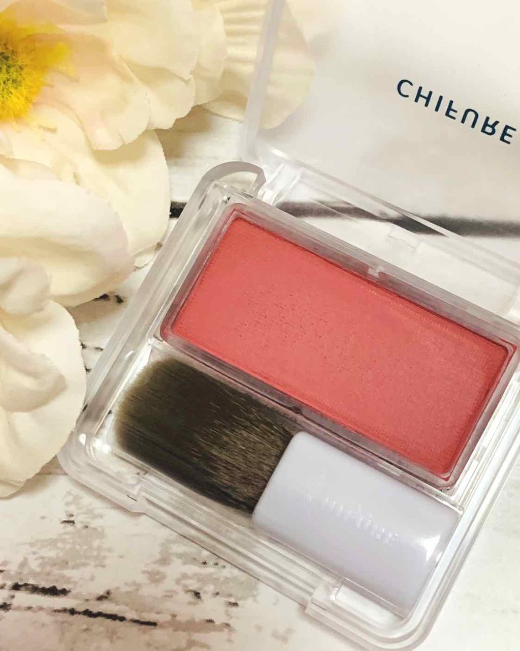 チーク カラー(ブラシ付)/ちふれ/パウダーチークを使ったクチコミ(2枚目)