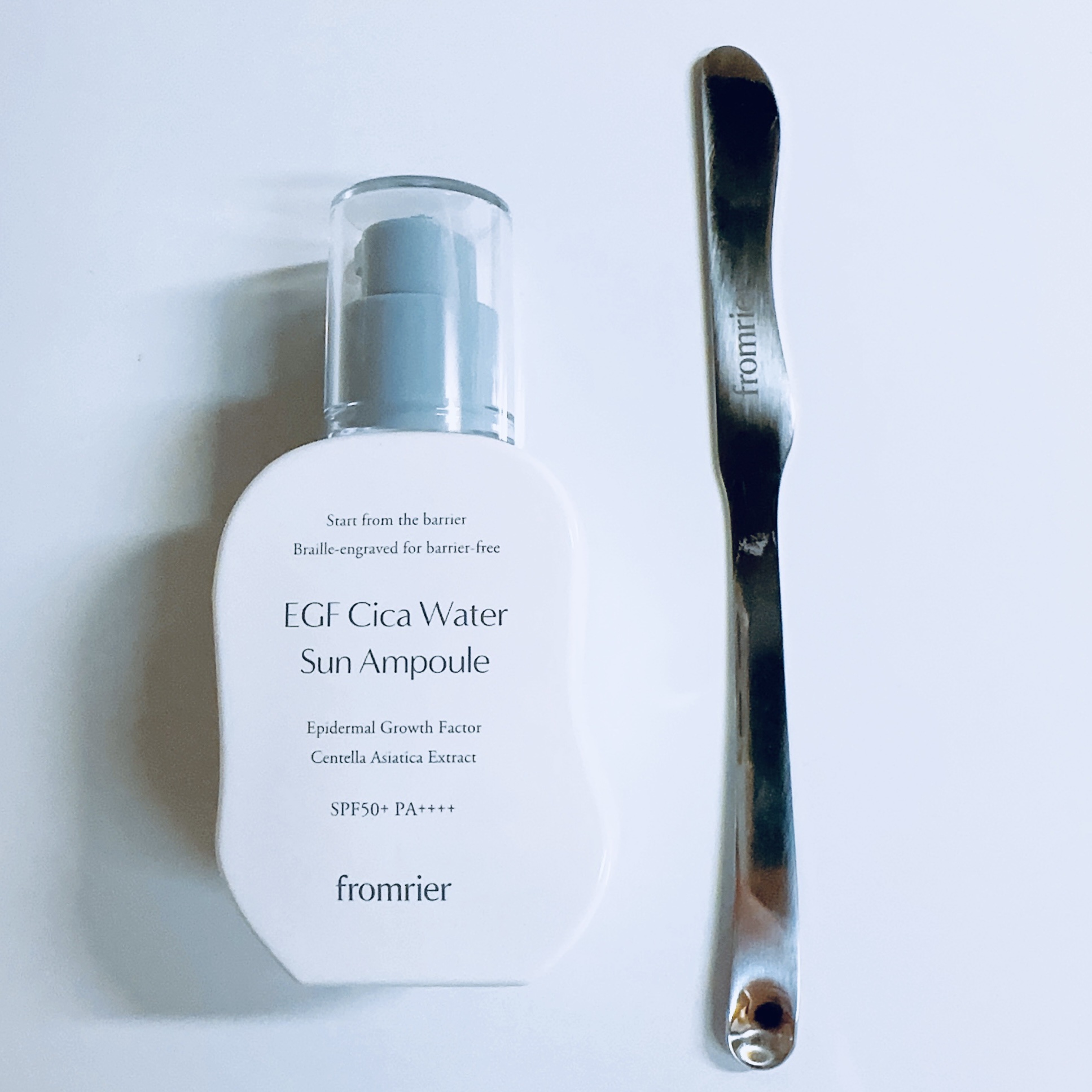 EGFシカウォーターサンアンプル/fromrier/日焼け止めローションを使ったクチコミ（3枚目）