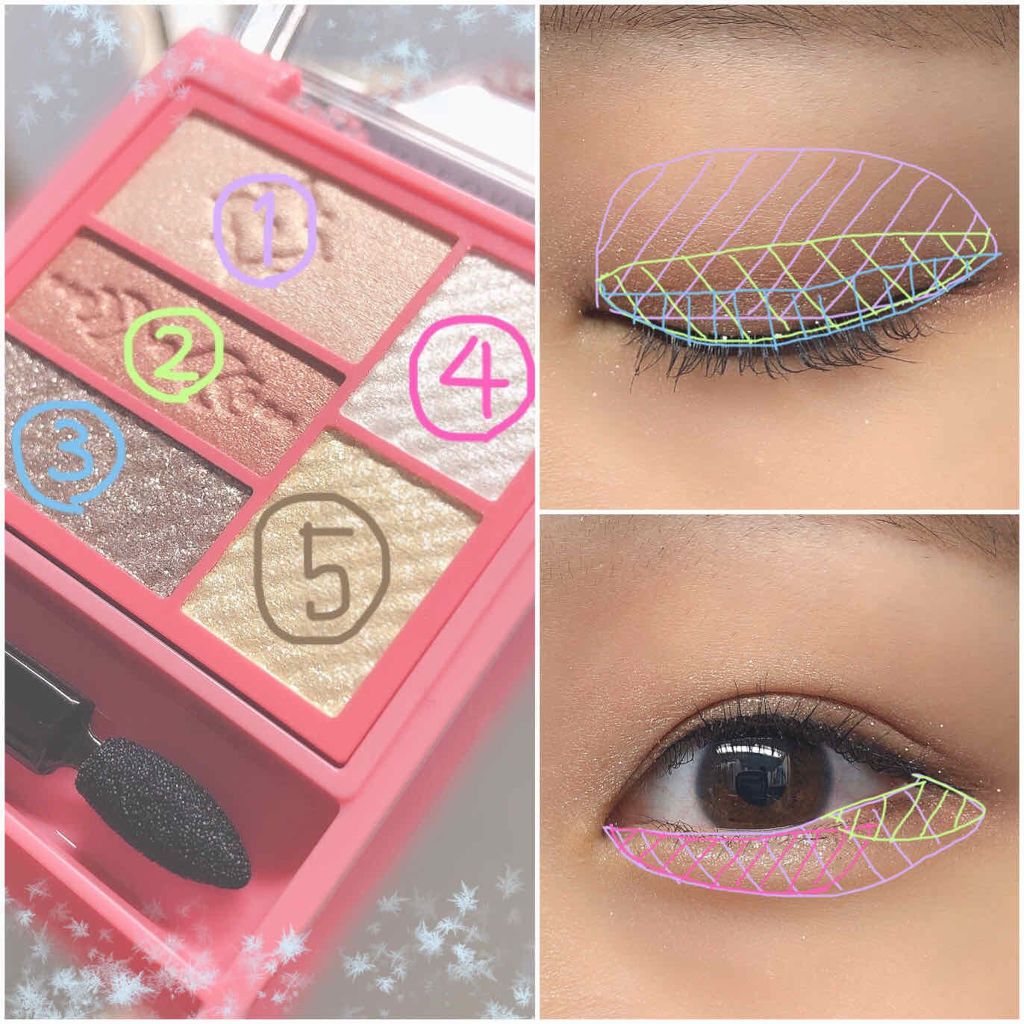 トリプルレシピアイズ F2 (20)オレンジブラウン(限定)/インテグレート/アイシャドウパレットを使ったクチコミ（2枚目）