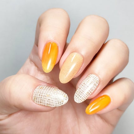 セミキュアジェルネイル(ハンド)/ohora/ネイルシールを使ったクチコミ(2枚目)