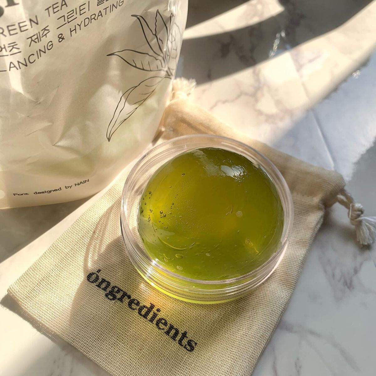 Jeju Green Tea Cleansing Ball/Ongredients/洗顔石鹸を使ったクチコミ(1枚目)