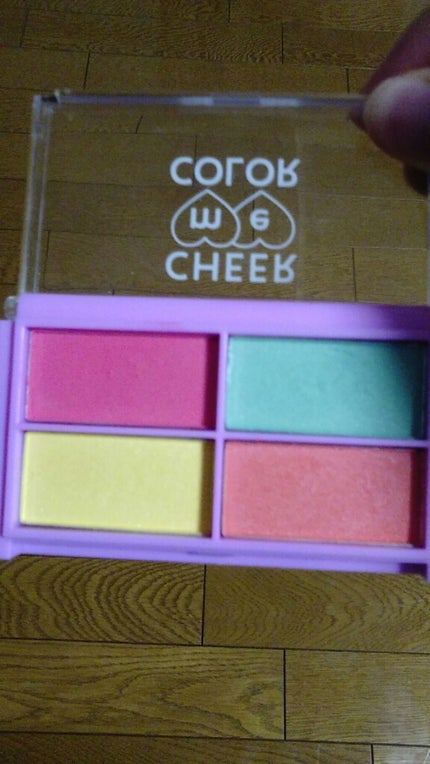 CHEER me COLOR アイシャドウ/セリア/アイシャドウパレットを使ったクチコミ(3枚目)