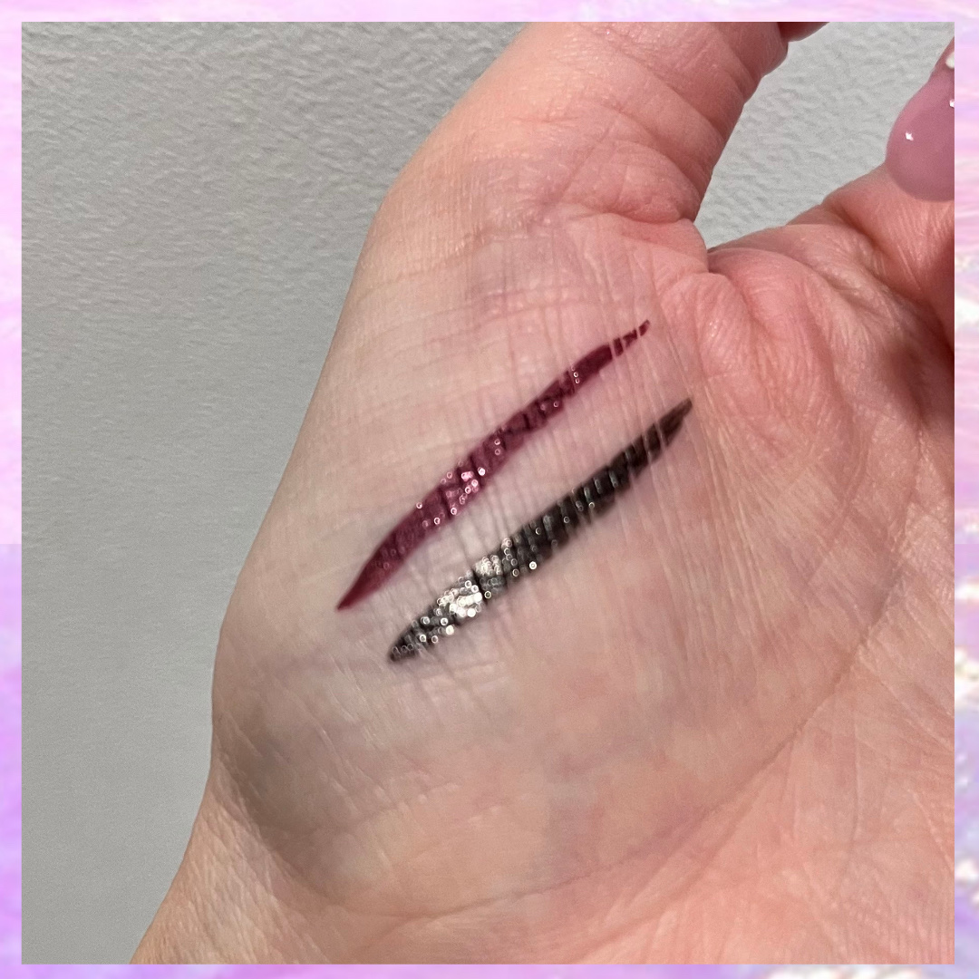 グリッター ライナー ルビーグリッター/＆be/リキッドアイライナーを使ったクチコミ（2枚目）