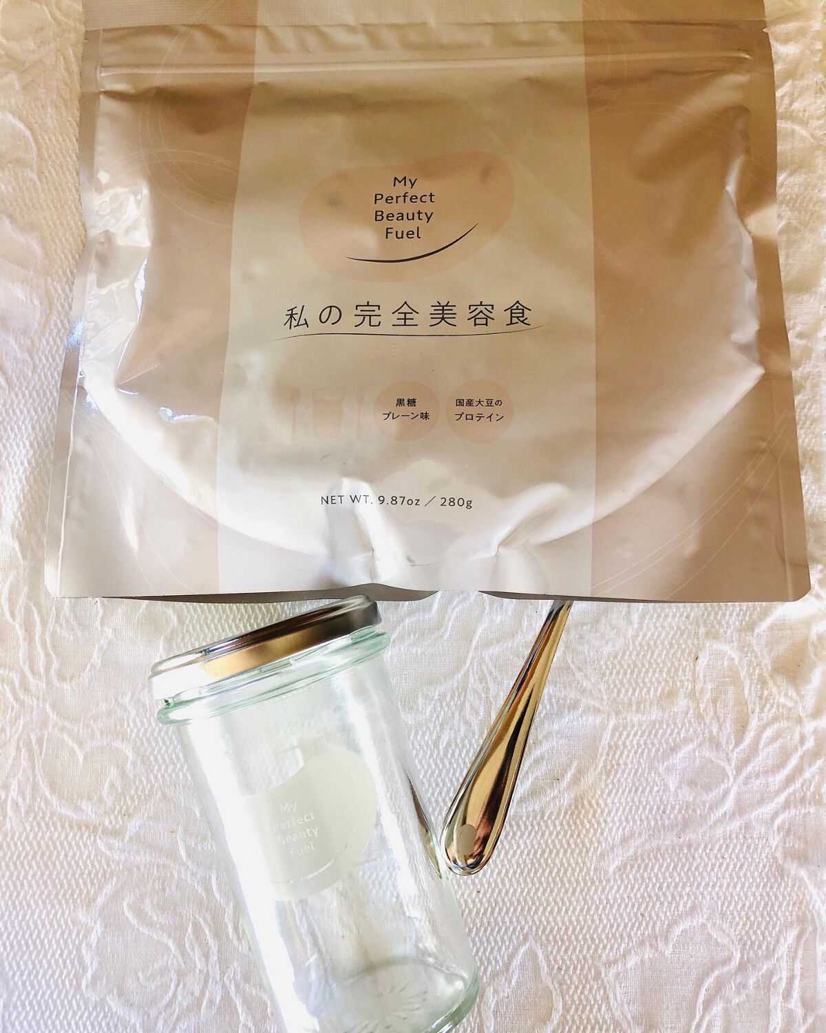 私の完全美容食 黒糖プレーン味 /私の完全美容食/ソイプロテインを使ったクチコミ（1枚目）