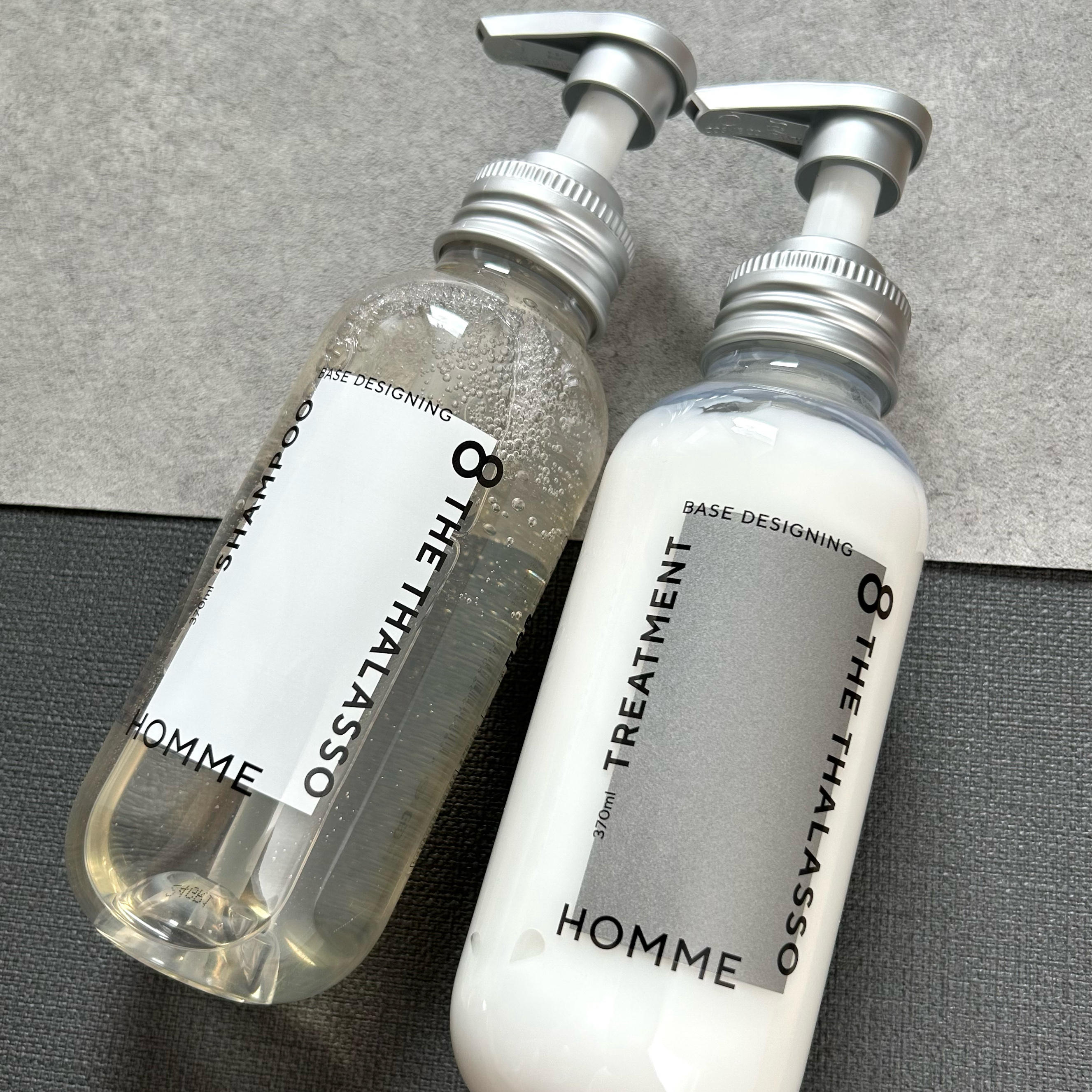 エイトザタラソ オム ベースデザイニング シャンプー／ヘアトリートメント/エイトザタラソ/市販シャンプーを使ったクチコミ（1枚目）