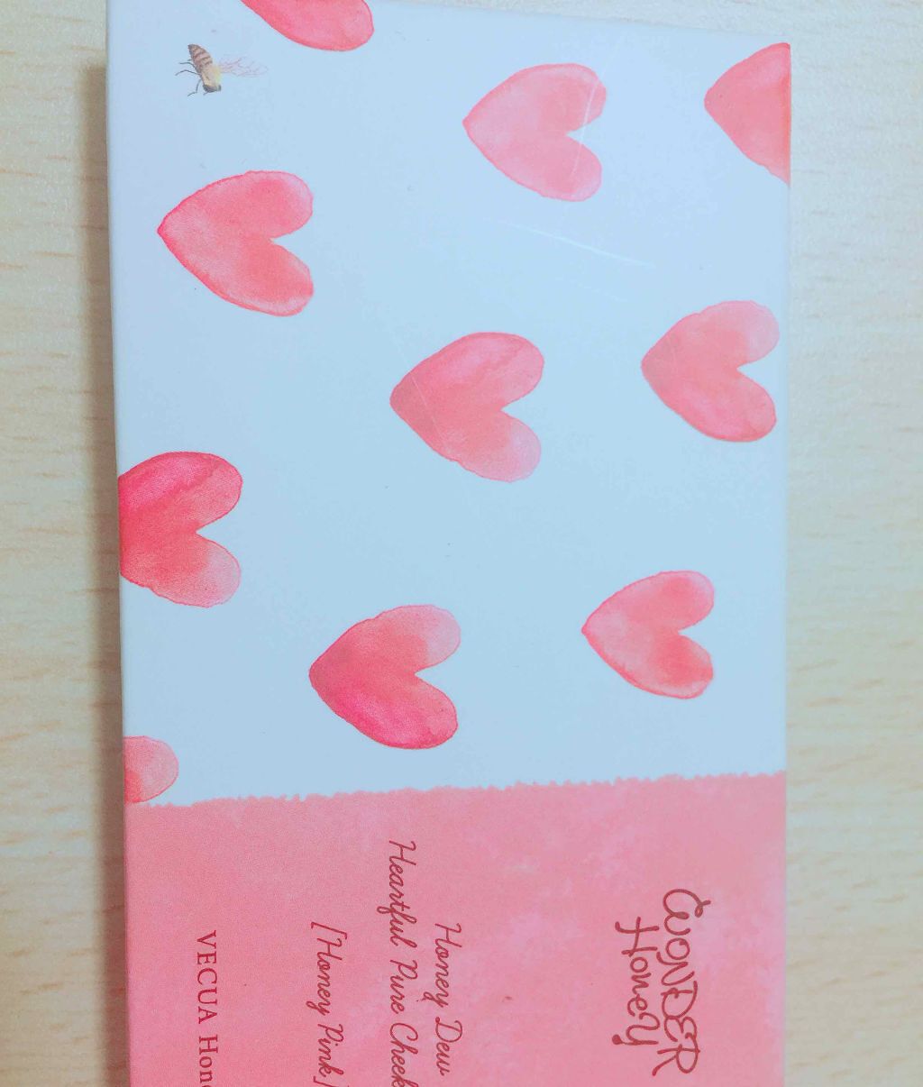 ワンダーハニー ハートフルなピュアチーク/VECUA Honey/パウダーチークを使ったクチコミ（2枚目）