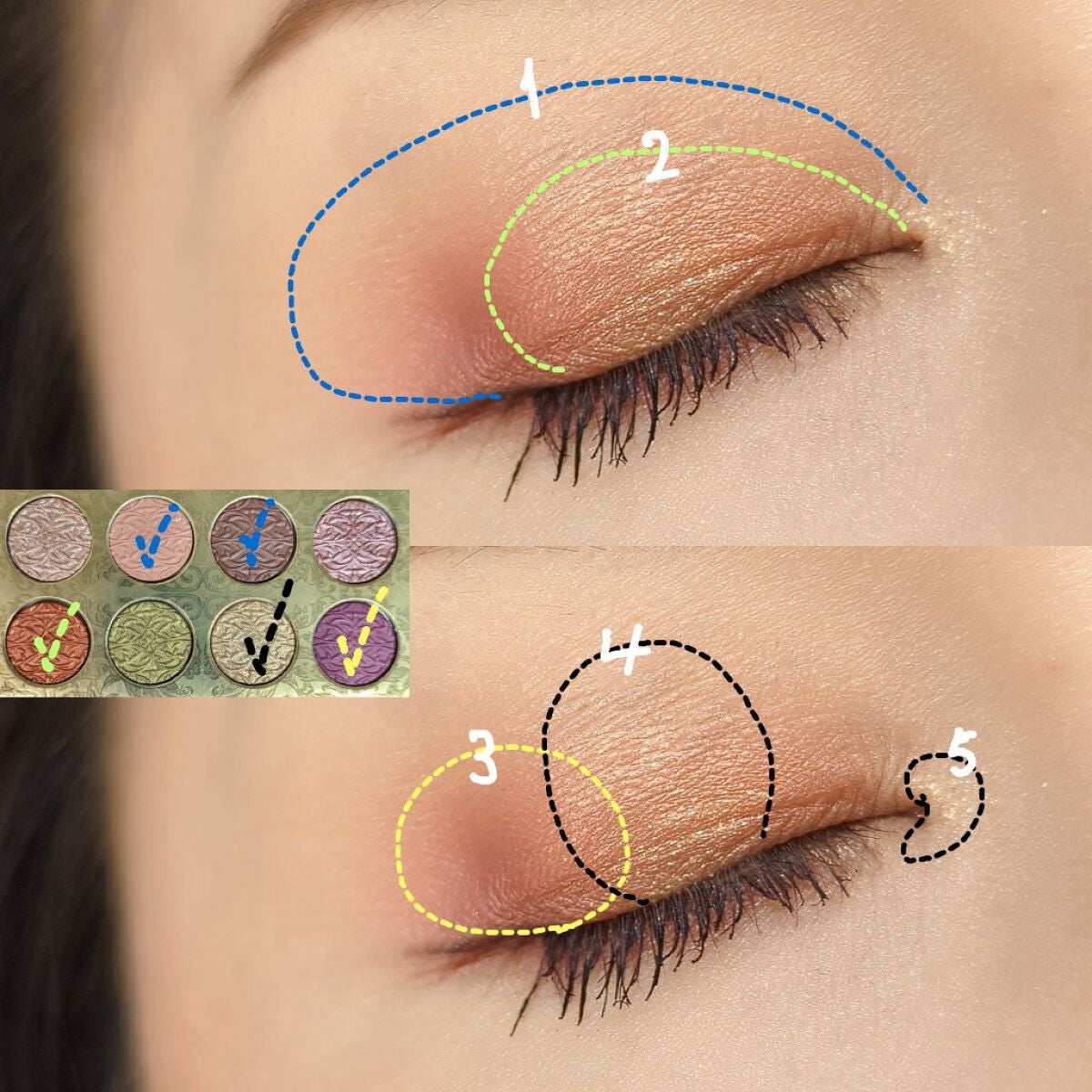 アイシャドウ × 8 テンプティング フェイト/M・A・C/アイシャドウパレットを使ったクチコミ(5枚目)