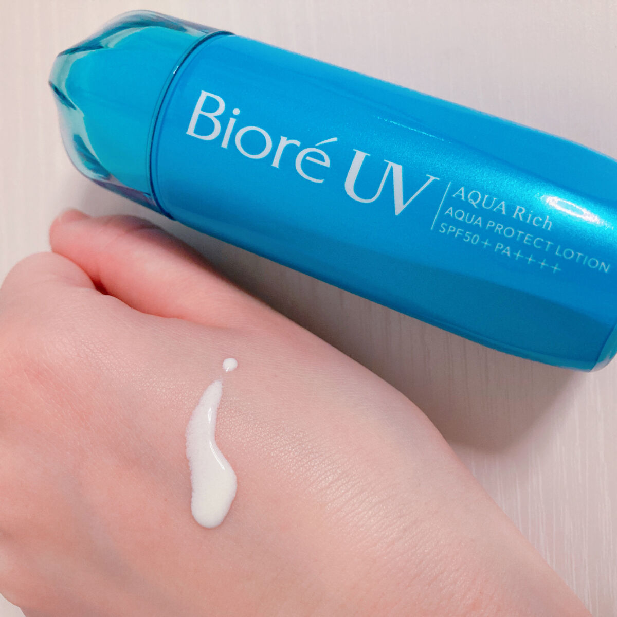 ビオレUV アクアリッチ アクアプロテクトローション(水層パック)/ビオレ/日焼け止めローションを使ったクチコミ（2枚目）