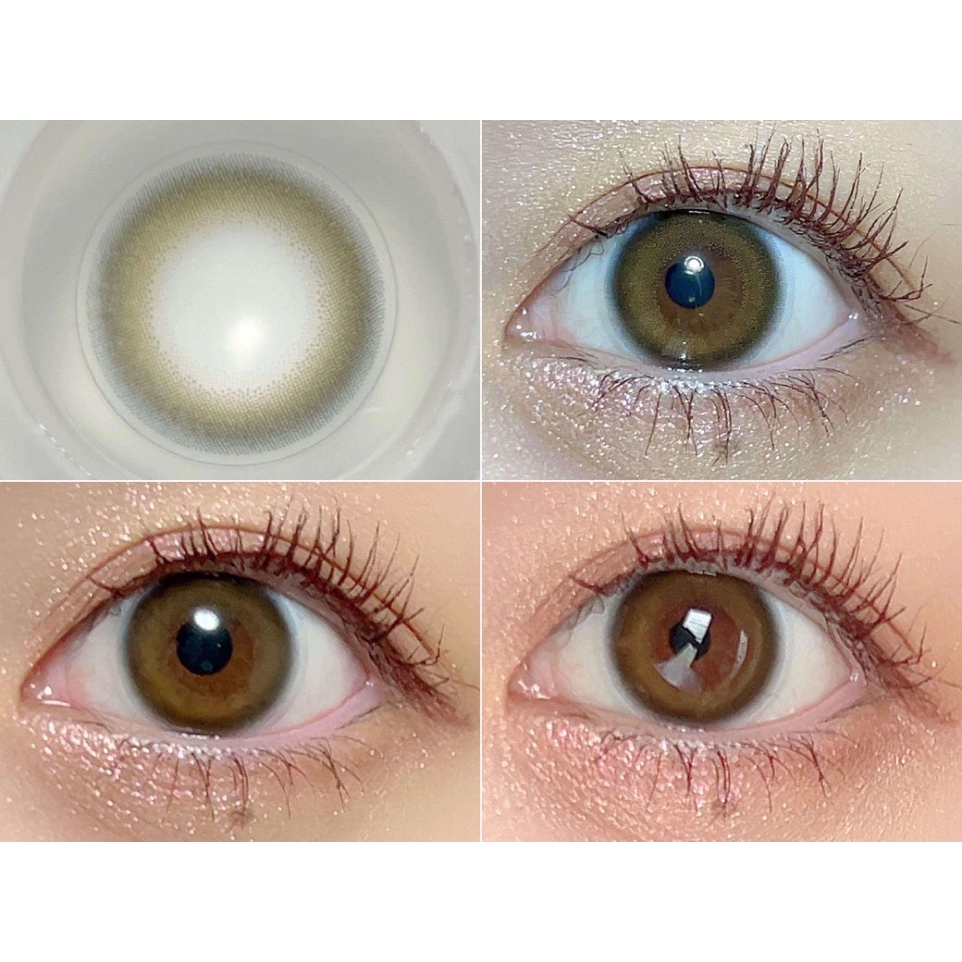 #CHOUCHOU（チュチュ）1day Olive（オリーブ）/CHOUCHOU/ワンデー（１DAY）カラコンを使ったクチコミ（2枚目）