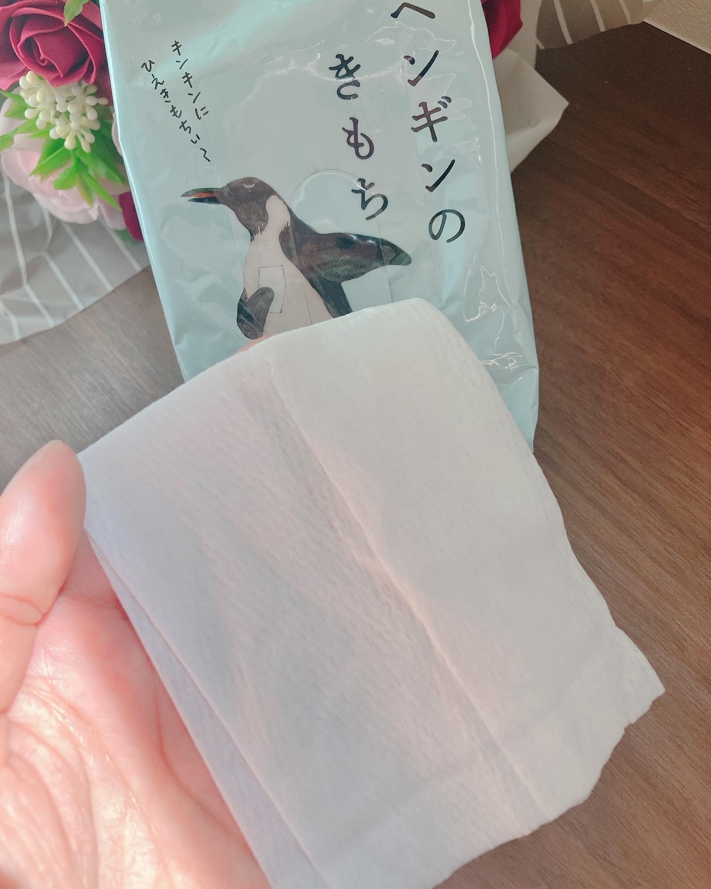 キモチ 氷冷シャワーシート（髪・頭皮・からだ） ペンギン/キモチ/ボディシートを使ったクチコミ（3枚目）