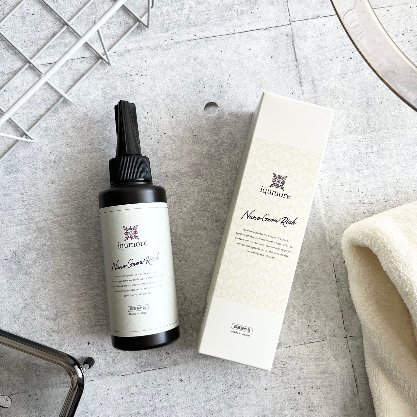 ナノグロウリッチ/iqumore/頭皮ローションを使ったクチコミ(1枚目)