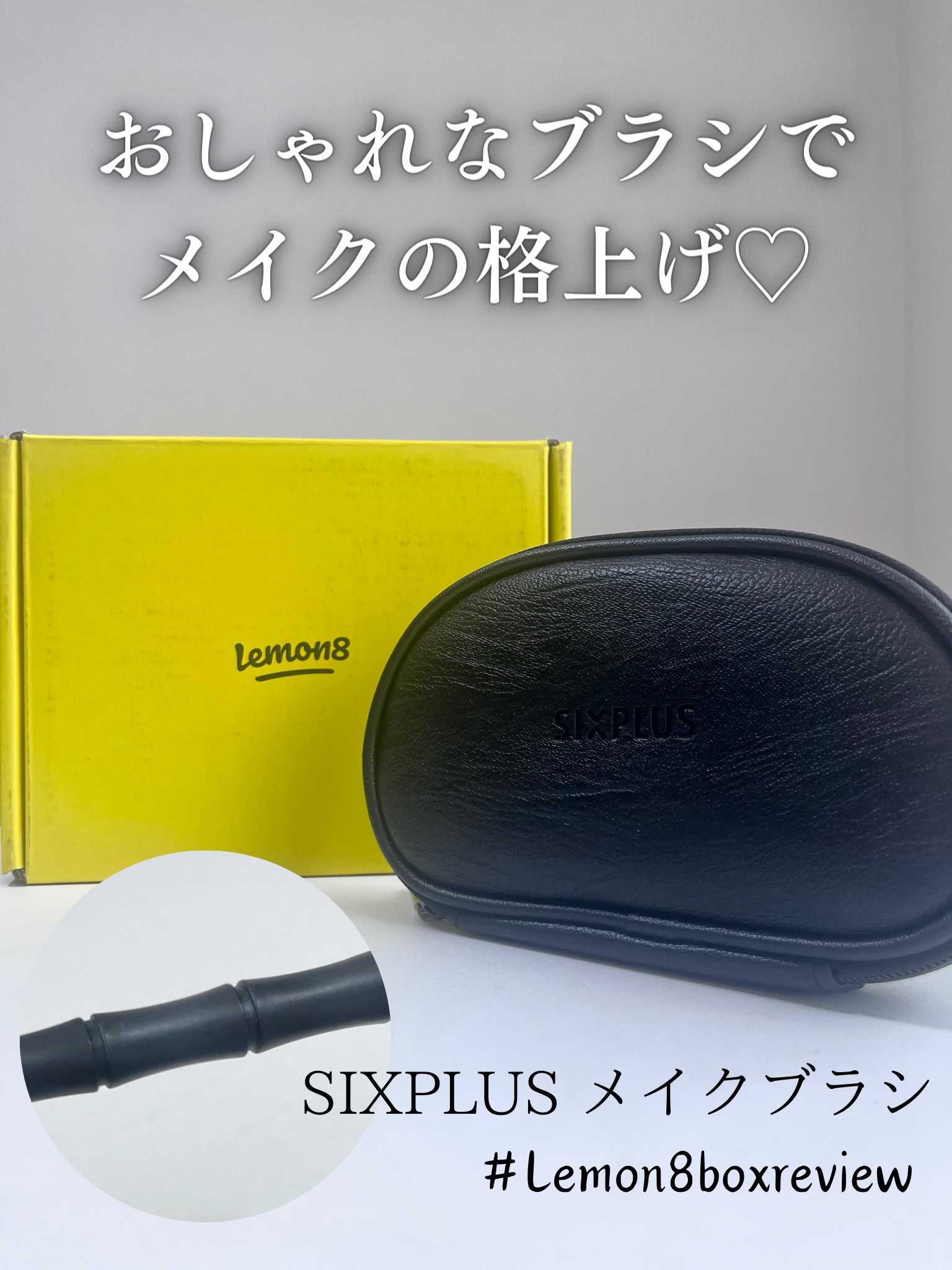 黒竹メイクブラシ9本セット-禅/SIXPLUS/メイクブラシを使ったクチコミ（1枚目）