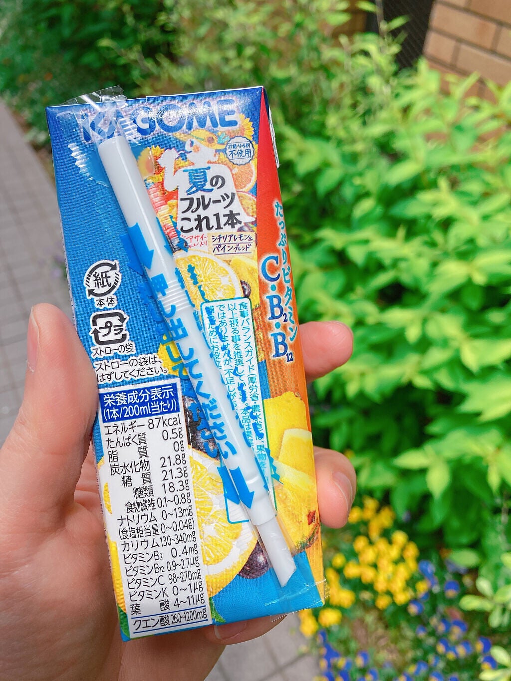 夏のフルーツこれ1本/カゴメ/ドリンクを使ったクチコミ(4枚目)