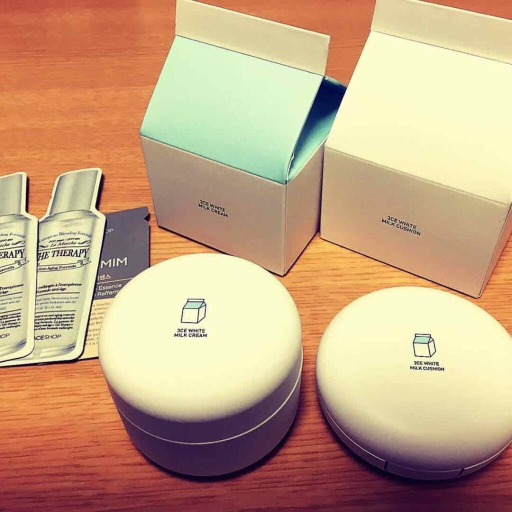 WHITE MILK CREAM/3CE/フェイスクリームを使ったクチコミ(2枚目)