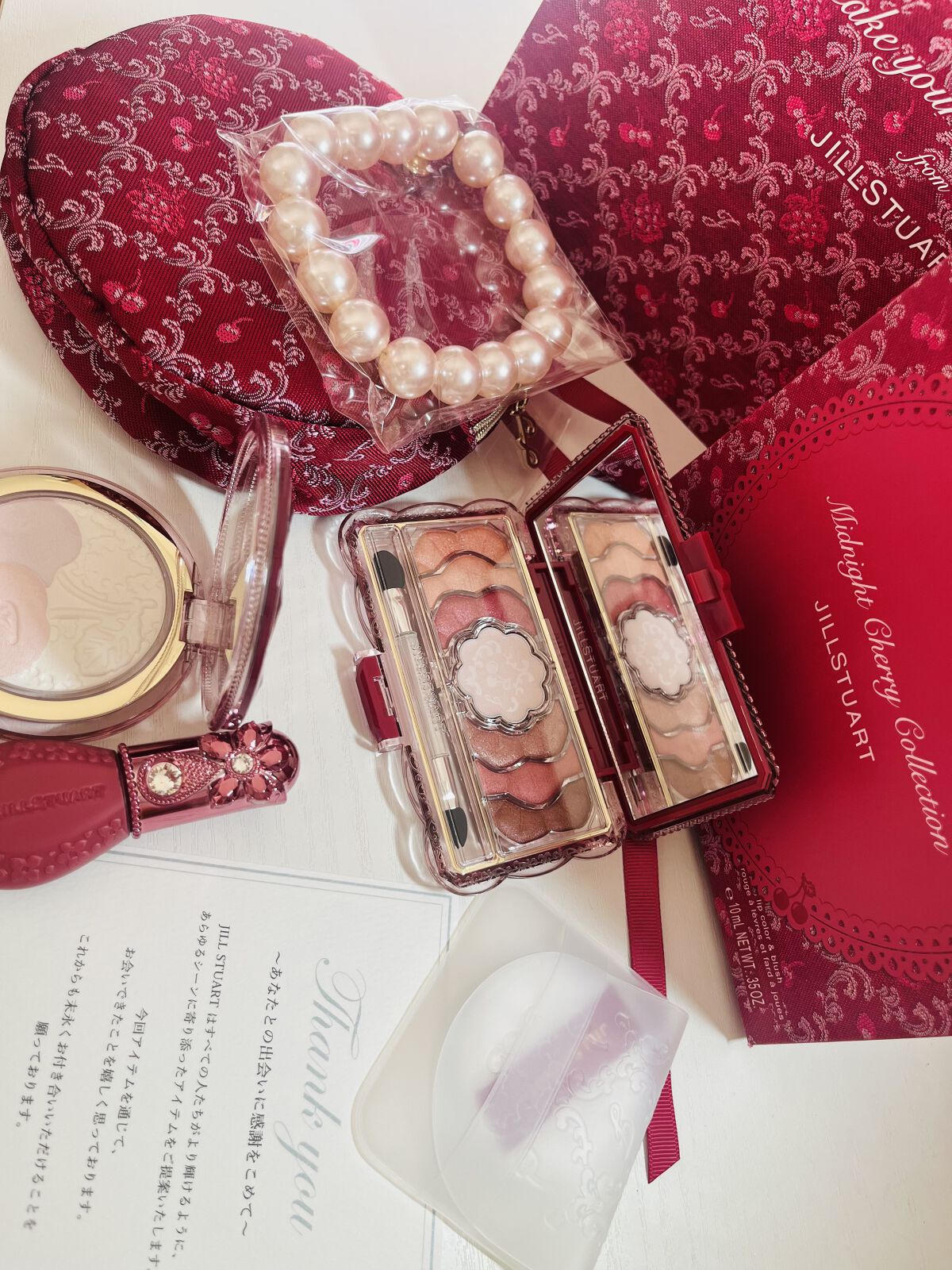 ジルスチュアート ミッドナイトチェリー コレクション/JILL STUART/メイクアップキットを使ったクチコミ（1枚目）