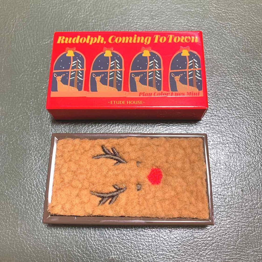 ルドルフ プレイカラー アイシャドウミニ トナカイ/ETUDE/アイシャドウパレットを使ったクチコミ（2枚目）