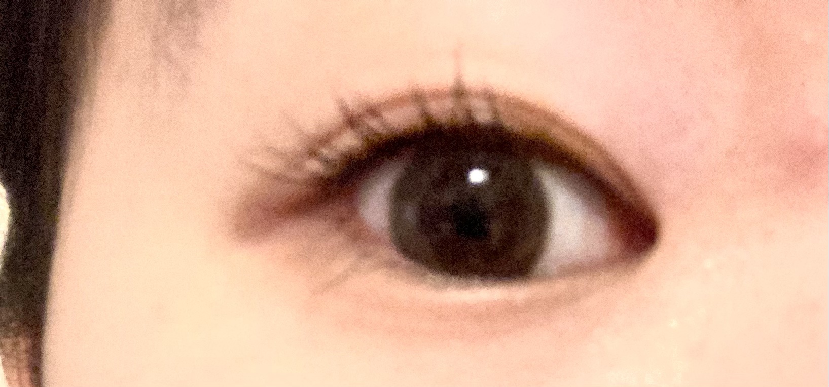 Chu's me monthly ピーチブラウン/Chu's me/１ヶ月（１MONTH）カラコンを使ったクチコミ（1枚目）