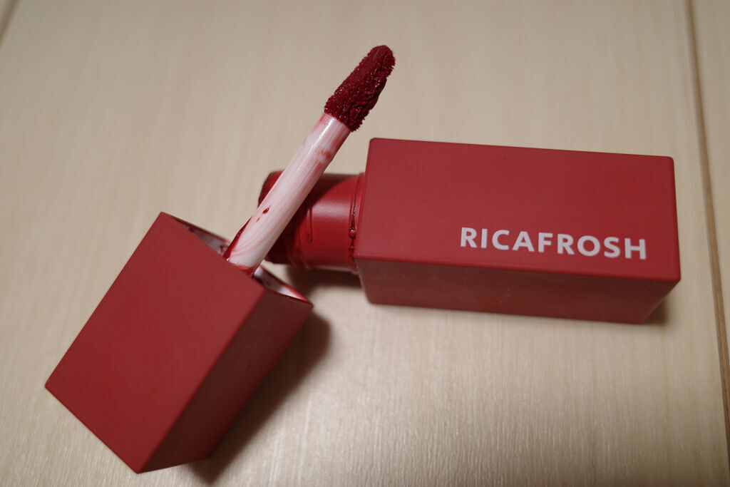 ジューシーリブティント 04 クランベリー/RICAFROSH/リップティントを使ったクチコミ（2枚目）